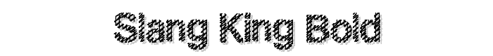 Slang King Bold font